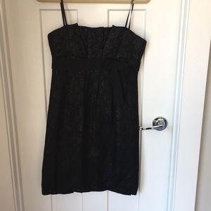 BCBC MAXAZRIA black strapless cocktail dress
